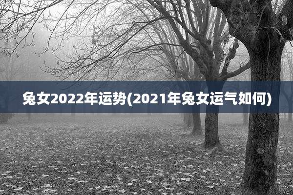 兔女2022年运势(2021年兔女运气如何)