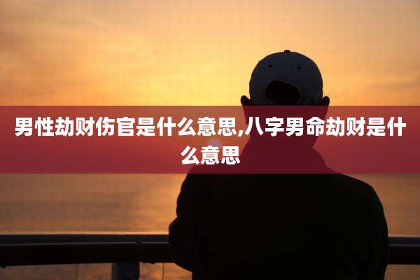 男性劫财伤官是什么意思,八字男命劫财是什么意思