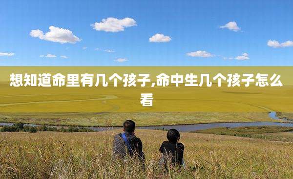想知道命里有几个孩子,命中生几个孩子怎么看
