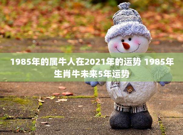 1985年的属牛人在2021年的运势 1985年生肖牛未来5年运势