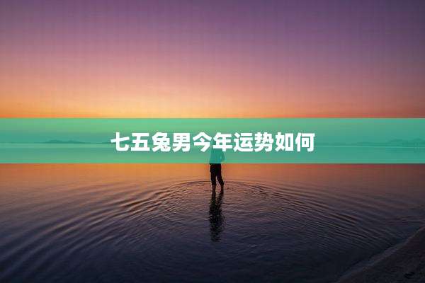 七五兔男今年运势如何