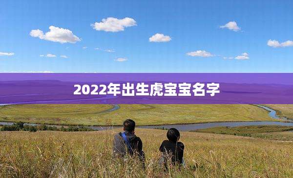 2022年出生虎宝宝名字