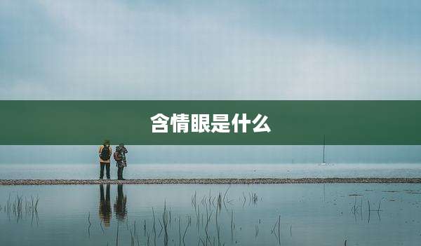 含情眼是什么