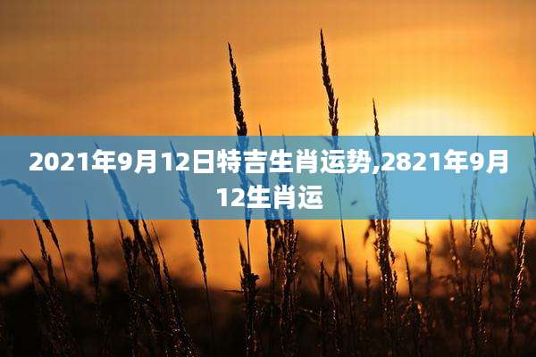 2021年9月12日特吉生肖运势,2821年9月12生肖运