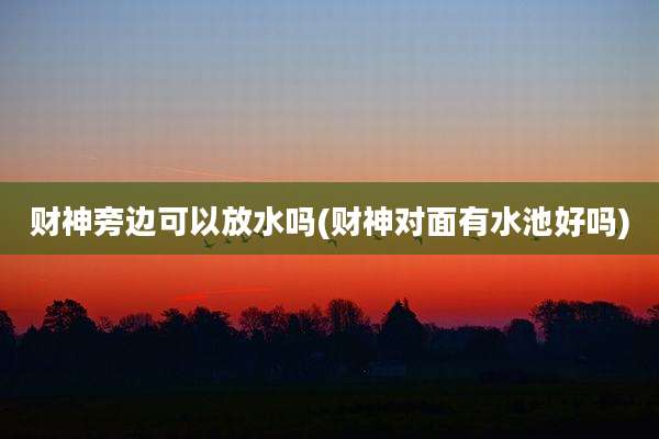 财神旁边可以放水吗(财神对面有水池好吗)