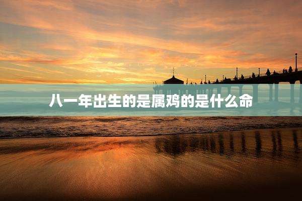 八一年出生的是属鸡的是什么命