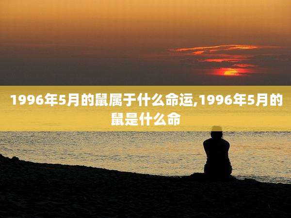 1996年5月的鼠属于什么命运,1996年5月的鼠是什么命