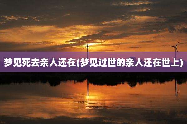 梦见死去亲人还在(梦见过世的亲人还在世上)