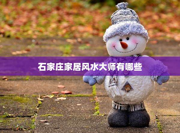 石家庄家居风水大师有哪些