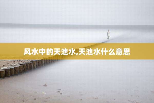 风水中的天池水,天池水什么意思