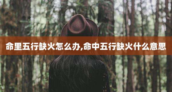 命里五行缺火怎么办,命中五行缺火什么意思