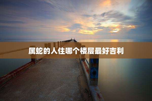 属蛇的人住哪个楼层最好吉利