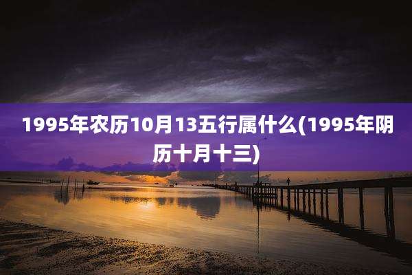 1995年农历10月13五行属什么(1995年阴历十月十三)