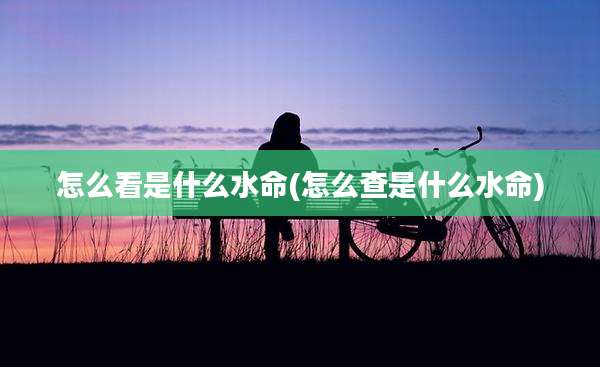 怎么看是什么水命(怎么查是什么水命)