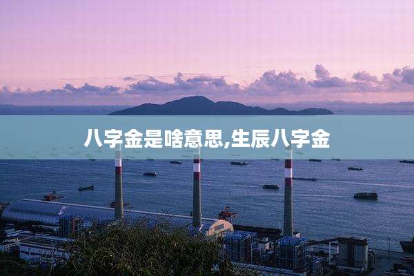 八字金是啥意思,生辰八字金