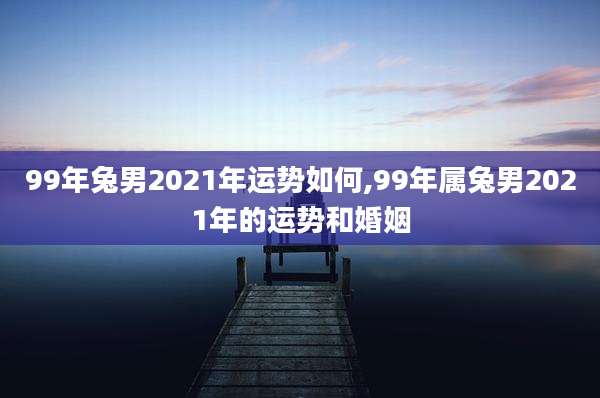 99年兔男2021年运势如何,99年属兔男2021年的运势和婚姻
