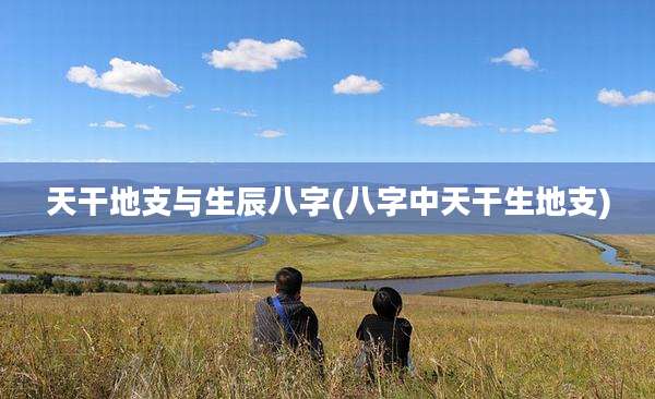 天干地支与生辰八字(八字中天干生地支)