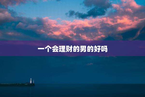 一个会理财的男的好吗