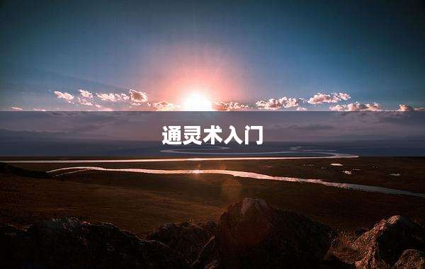 通灵术入门