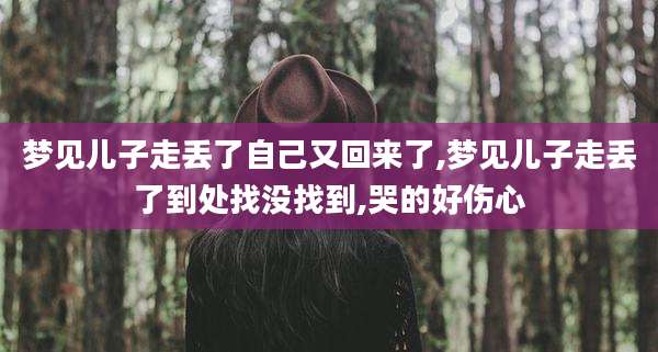 梦见儿子走丢了自己又回来了,梦见儿子走丢了到处找没找到,哭的好伤心