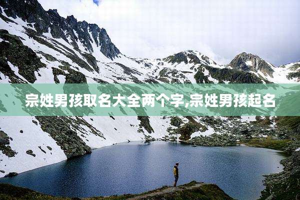 宗姓男孩取名大全两个字,宗姓男孩起名