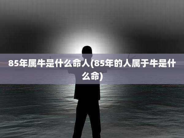 85年属牛是什么命人(85年的人属于牛是什么命)
