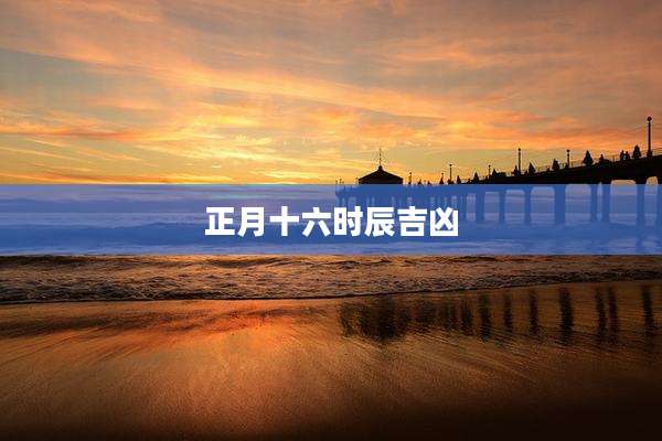 正月十六时辰吉凶