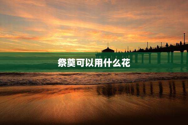 祭奠可以用什么花