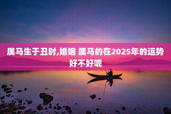 属马生于丑时,婚姻 属马的在2025年的运势好不好呢