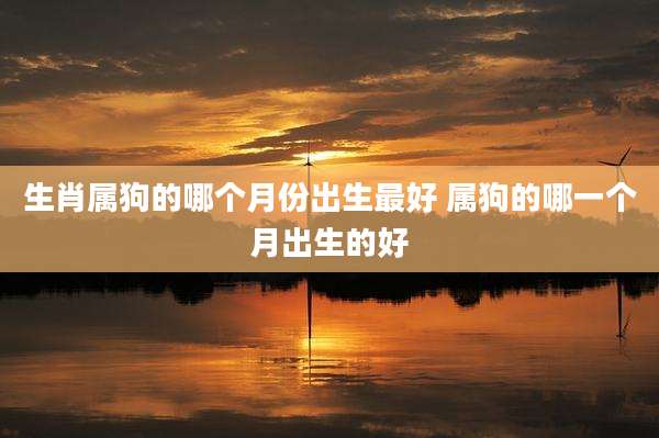 生肖属狗的哪个月份出生最好 属狗的哪一个月出生的好