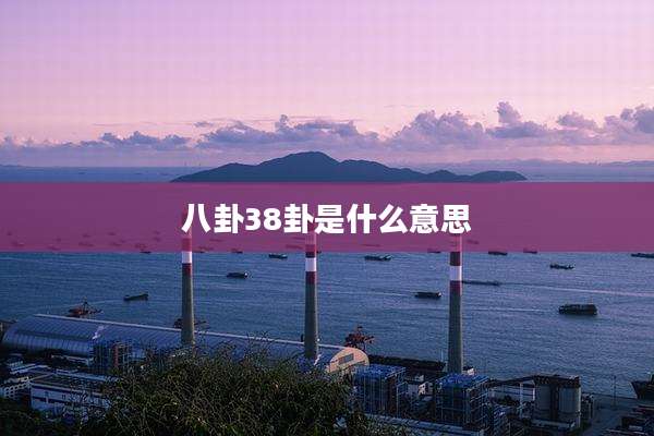 八卦38卦是什么意思