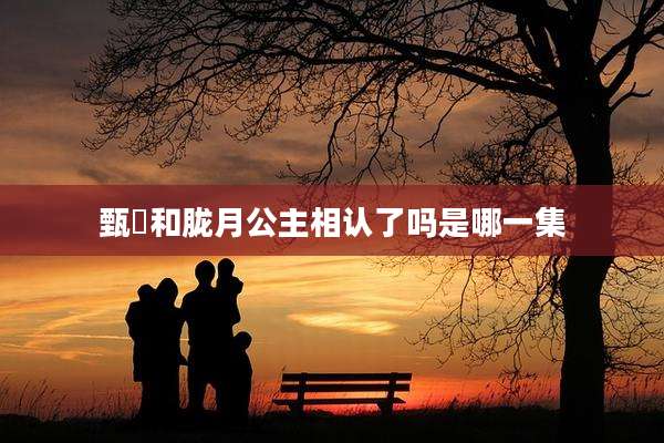 甄嬛和胧月公主相认了吗是哪一集