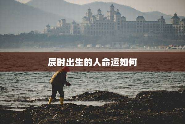 辰时出生的人命运如何