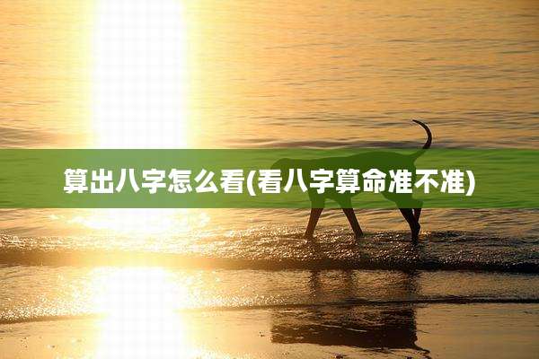 算出八字怎么看(看八字算命准不准)