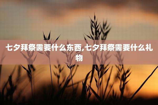 七夕拜祭需要什么东西,七夕拜祭需要什么礼物