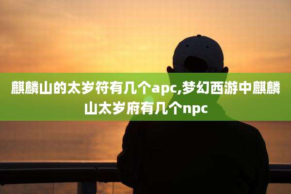 麒麟山的太岁符有几个apc,梦幻西游中麒麟山太岁府有几个npc
