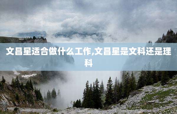 文昌星适合做什么工作,文昌星是文科还是理科