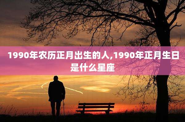 1990年农历正月出生的人,1990年正月生日是什么星座