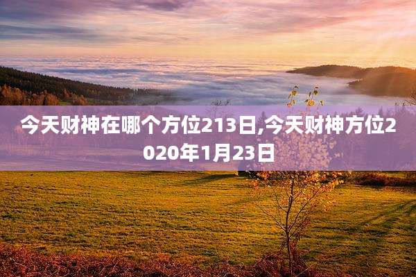 今天财神在哪个方位213日,今天财神方位2020年1月23日