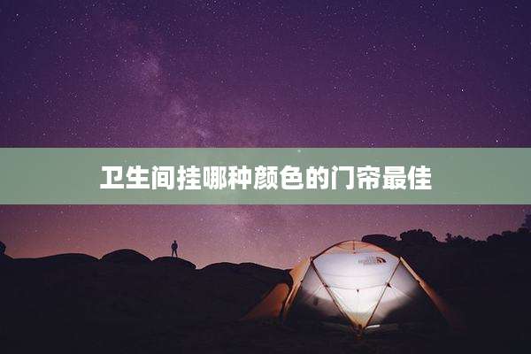 卫生间挂哪种颜色的门帘最佳
