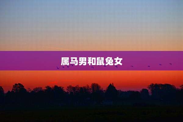 属马男和鼠兔女