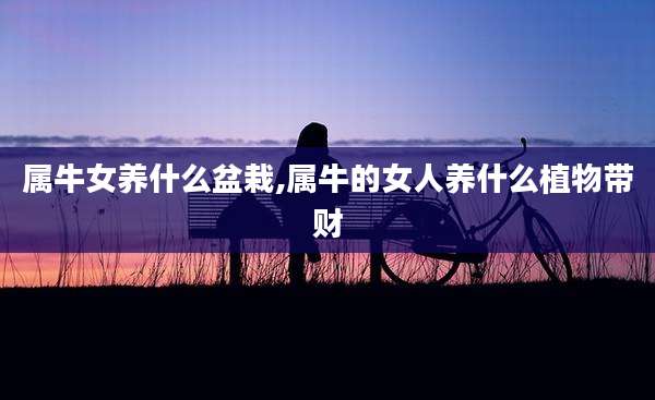 属牛女养什么盆栽,属牛的女人养什么植物带财