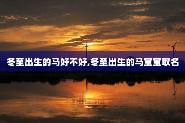 冬至出生的马好不好,冬至出生的马宝宝取名