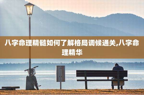 八字命理精髓如何了解格局调候通关,八字命理精华
