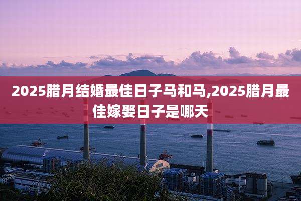 2025腊月结婚最佳日子马和马,2025腊月最佳嫁娶日子是哪天
