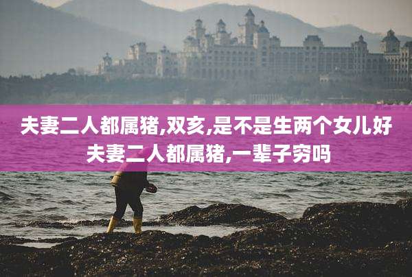 夫妻二人都属猪,双亥,是不是生两个女儿好 夫妻二人都属猪,一辈子穷吗