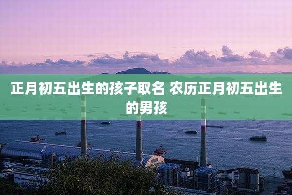 正月初五出生的孩子取名 农历正月初五出生的男孩