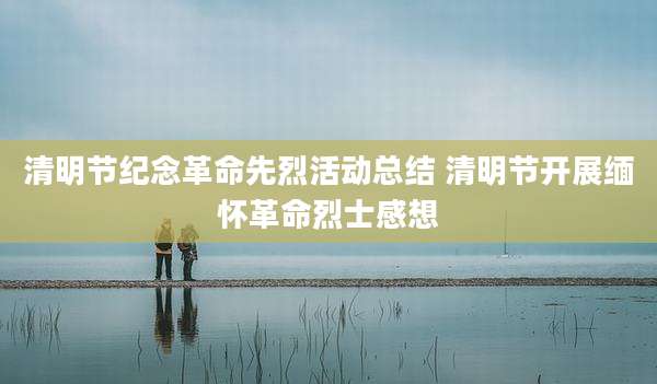 清明节纪念革命先烈活动总结 清明节开展缅怀革命烈士感想