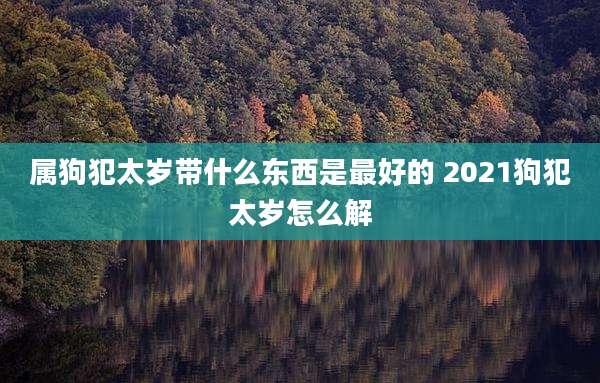 属狗犯太岁带什么东西是最好的 2021狗犯太岁怎么解