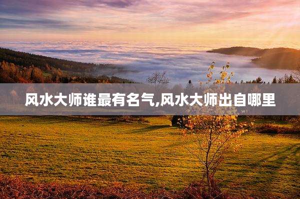 风水大师谁最有名气,风水大师出自哪里